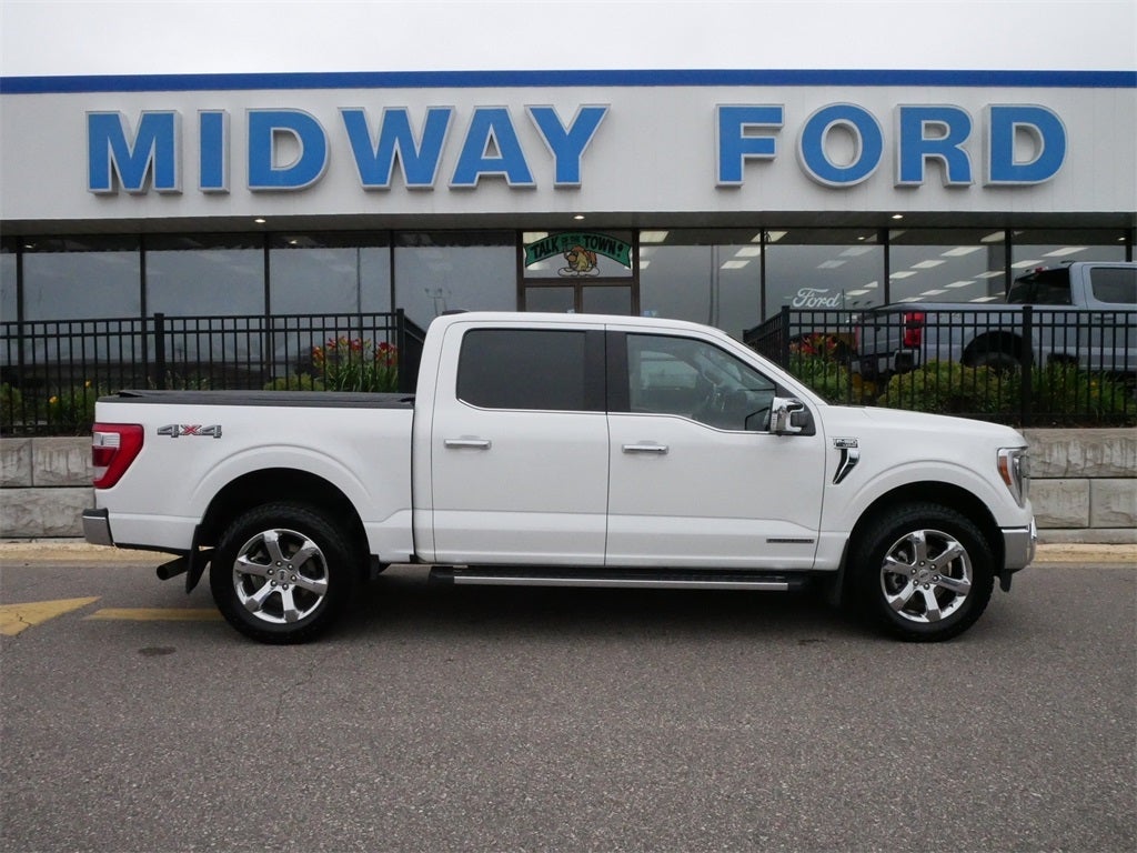 Used 2021 Ford F-150 Lariat with VIN 1FTFW1ED4MFD05658 for sale in Roseville, Minnesota